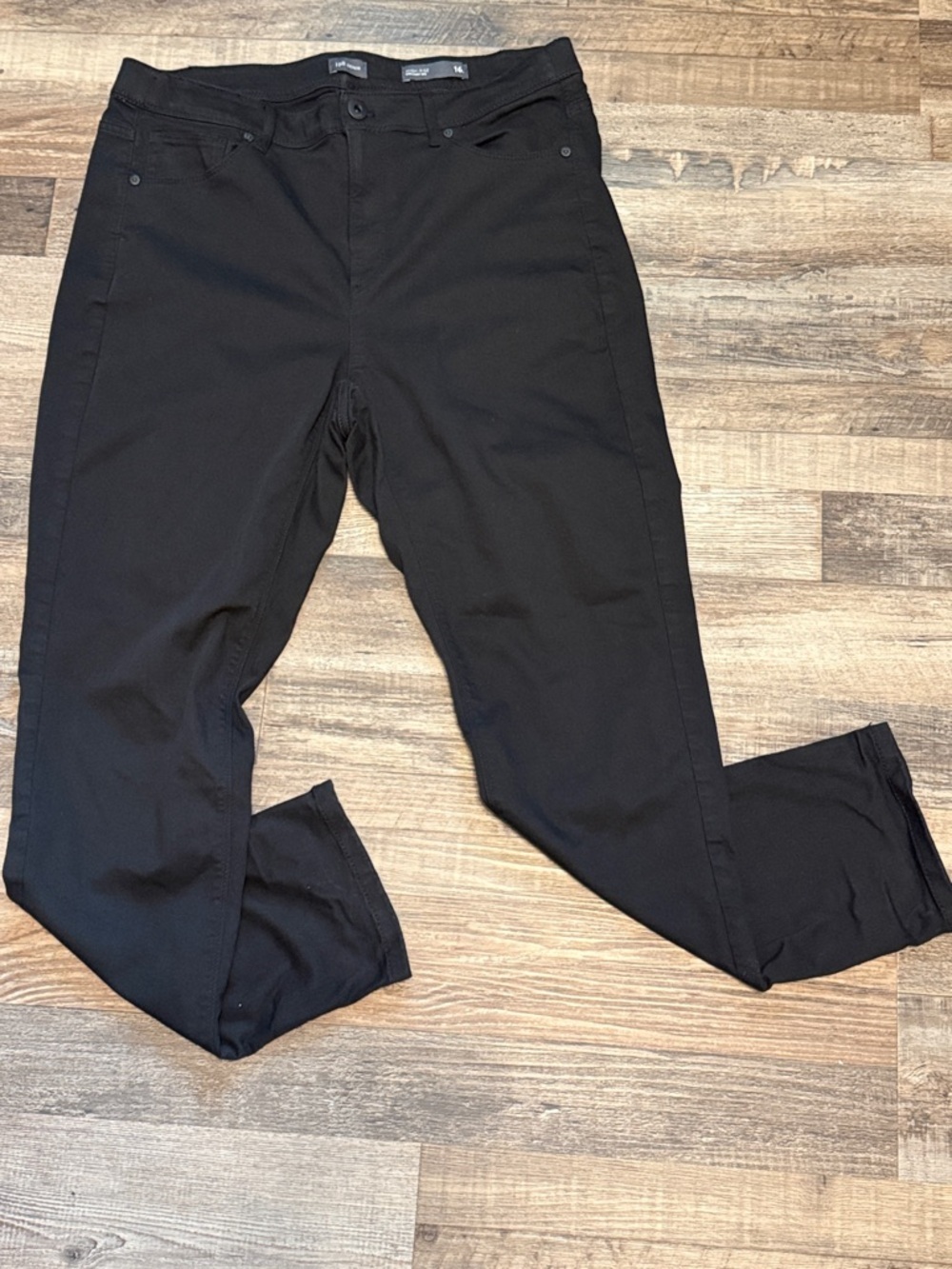 J Jill High Rise Straight Leg Black Jeans Women’s Size 16